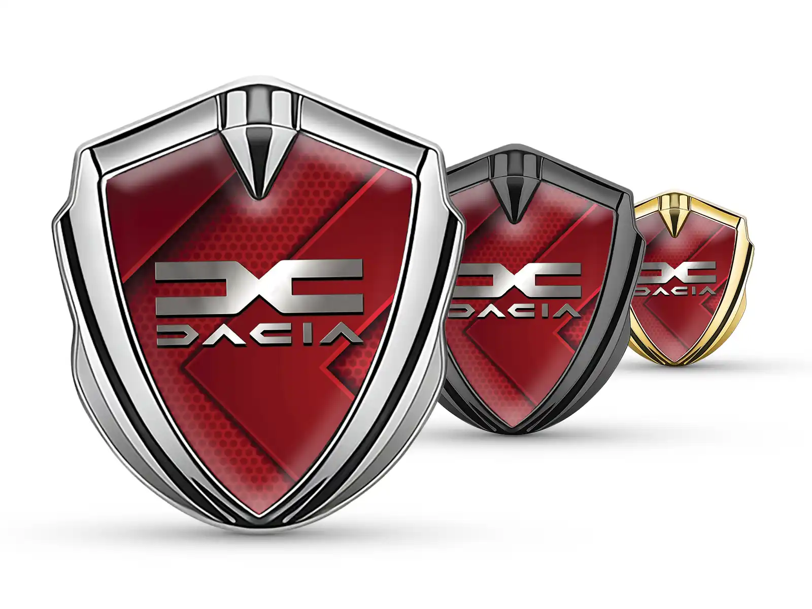 Dacia Cupolato Emblema Badge Durevole Tocco Premium